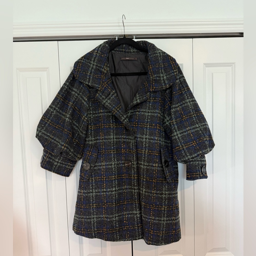 ANTHROPOLOGIE HAZEL Plaid Tweed Jacket
